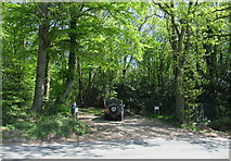 SO9974 : Entry to Lickey Woods by Twatling Road, Lickey Square junctionp by Roy Hughes