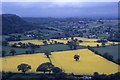 Oil seed rape fields below Raw Head