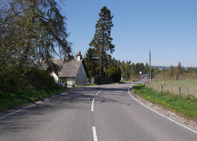 A862 road, by Brockies Corner