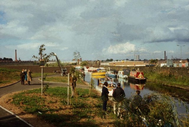 Coventry Canal near bridge no. 1, 1972
