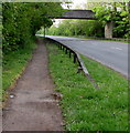 Path towards a bridge over the A4051, Llantarnam, Cwmbran