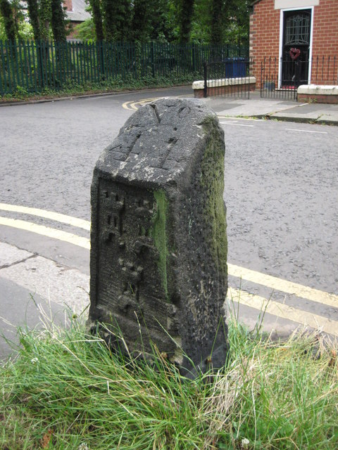 Town Moor boundary stone, Higbury, Jesmond