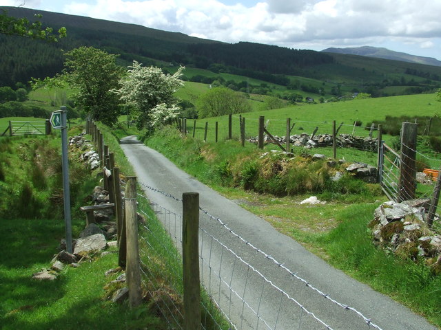 Footpath And Country Road