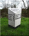 Old milepost on the beside the A519, Ellenhall Parish