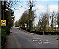 SO9221 : Warning sign - School, Shelburne Road, Cheltenham by Jaggery