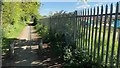 Footpath at northeastern edge of allotment gardens, Kidlington