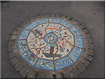 SE2535 : Victoria Park Garden: mosaic by Stephen Craven