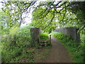 Footbridge across the railway from Petersfield Golf Course