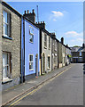 Sturton Street: blue house and blue sky