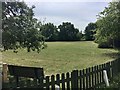 Dog meadow of static home owners, Grange Farm estate, Upper Halliford