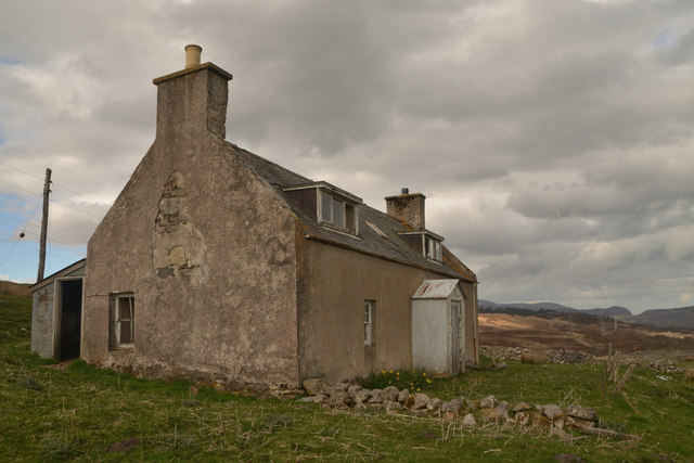 Abandoned House at Dalnamain, Strath Carnaig, Sutherland