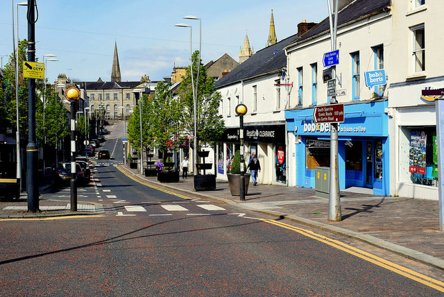 Deserted High Street, Omagh © Kenneth Allen :: Geograph Ireland