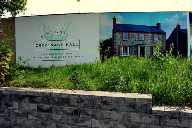 Hoarding, Crevenagh Hall, Omagh © Kenneth Allen :: Geograph Ireland