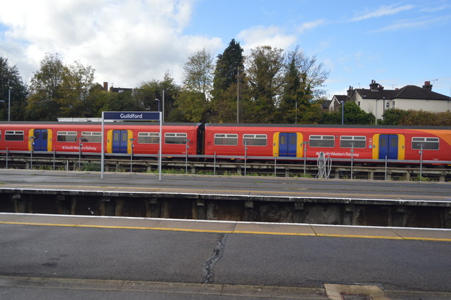 South Western train at Guildford