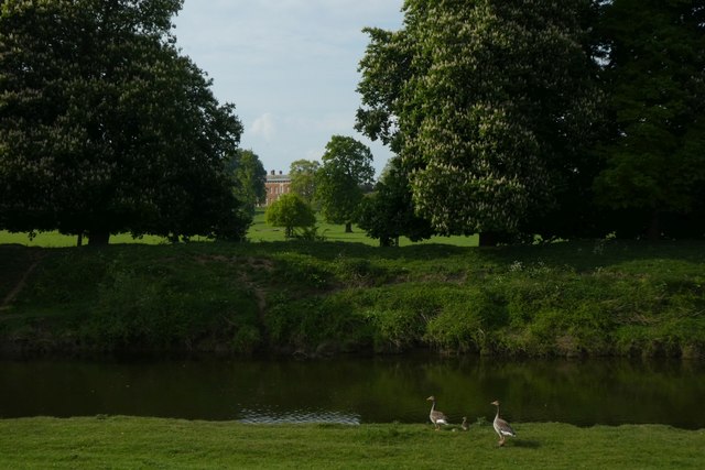 Geese and Beningbrough Hall