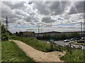 View from footpath to Kimpton Industrial Park