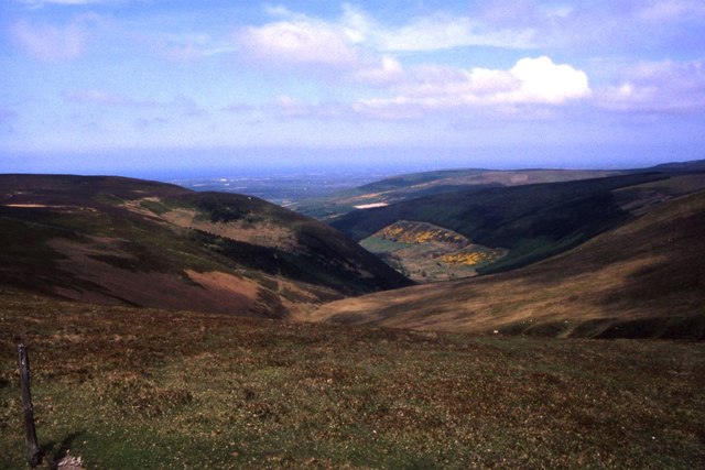 Glen Dhoo as seen from path north of Slieve Freoaghane