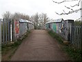 Footbridge crossing the East Coast Mainline