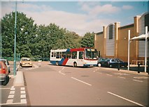 SO9977 : Bus at Safeway superstore, Rubery (1) by Richard Vince
