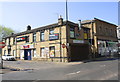 SE2423 : Indian Restaurant and Just Eat at Field Lane / Bradford Road junction by Roger Templeman