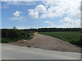 Farm entrance off Burton Fleming Road