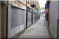 Shutters down along Foundry Lane, Omagh