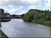 TF4609 : The River Nene between the two bridges in Wisbech by Richard Humphrey