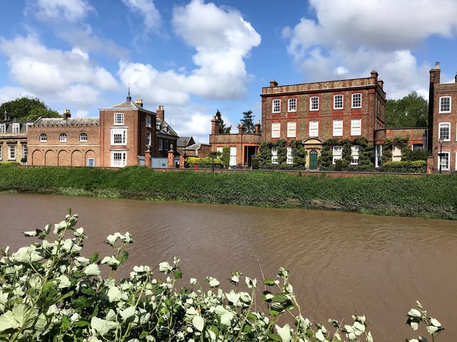 The River Nene and Peckover House in Wisbech