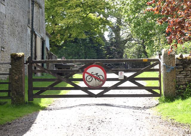No cycling!