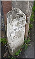 Old guide post at junction of A65 and road to Bellbusk