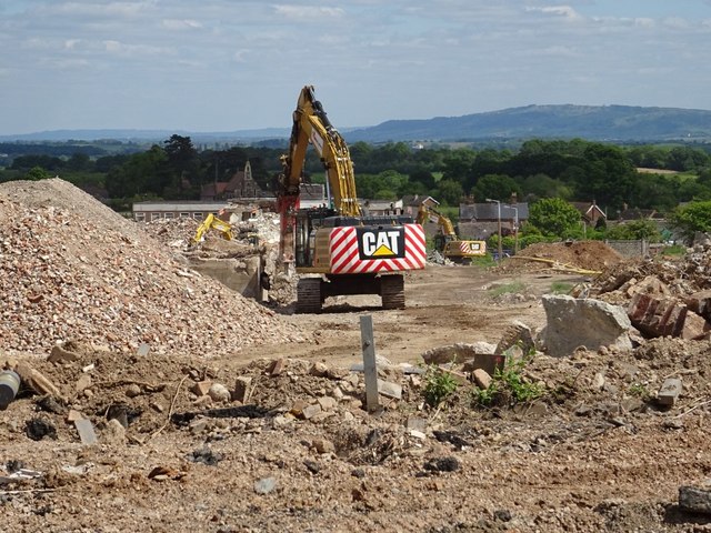 Demolition work on former Qinetiq site - 12 May