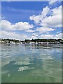 View of Flushing from the water at Greenbank picnic area