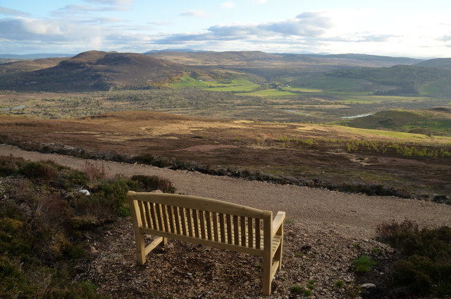 A New Bench on Abercross Hill, Sutherland