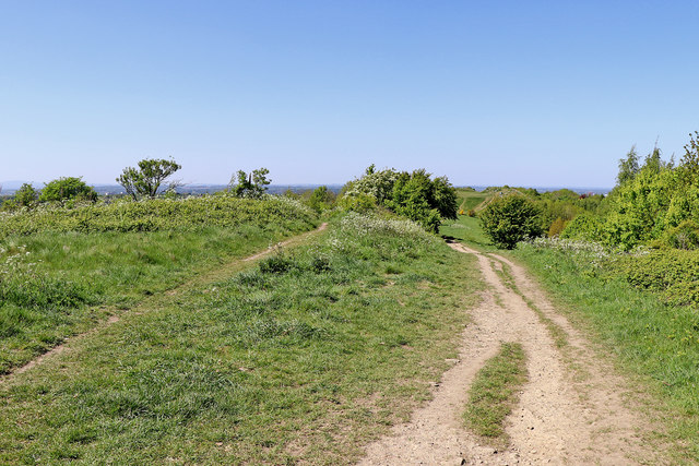 Footpath on Beacon Hill north of... © Roger D Kidd :: Geograph Britain ...