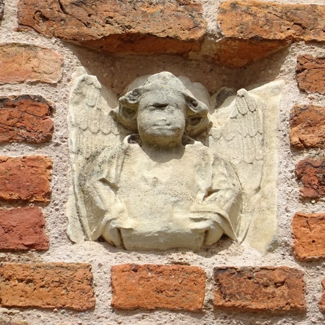 Carved angel, Abbey Gate
