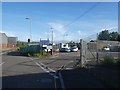 SX9291 : Entrance to recycling site, Tan Lane, Exeter by David Smith