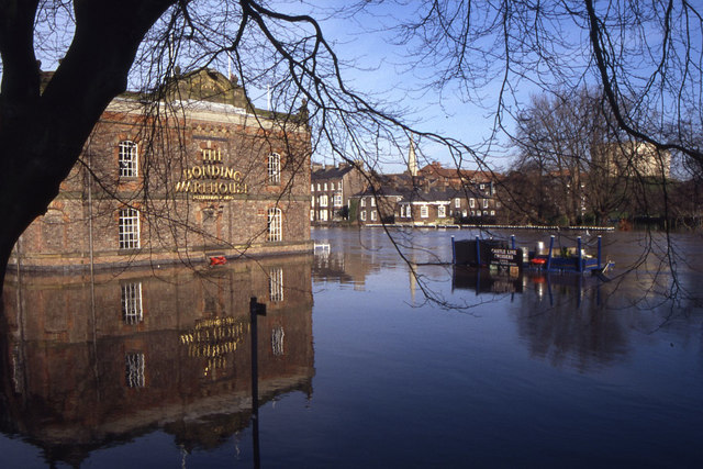 York Floods - View to the Bonding Warehouse by Colin Park