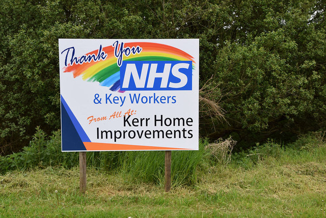 Support for the NHS and Key Workers board, Raw