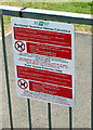 Public Spaces Protection Order notice, Ponthir, Torfaen