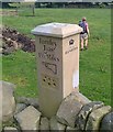 Modern Waymarker west of Stocksmoor