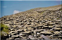 SH5960 : The unfinished tenth pitch of the C incline at Dinorwig Quarry by Eric Jones