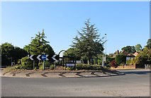 SO7292 : Roundabout on Kidderminster Road, Bridgnorth by David Howard