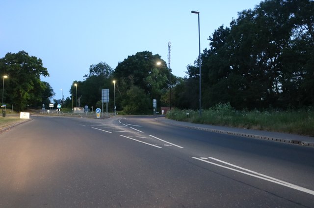 Roundabout on Shipston Road, Stratford on Avon