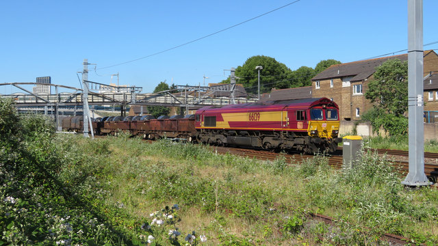 Steel train in Cardiff