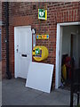 TM4290 : Defibrillator at Beccles Railway Station by Geographer