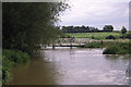 TL0183 : Footbridge over the River Nene at Wadenhoe by Colin Park