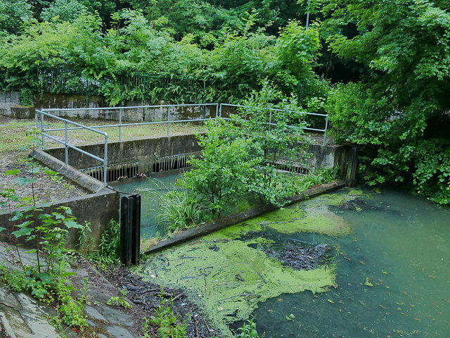 Outflow from Gledhow Valley Lake © Stephen Craven cc-by-sa/2.0 ...