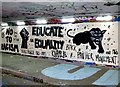TG2208 : Grapes Hill underpass - Educate on Equality by Evelyn Simak