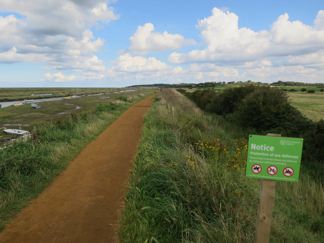 Norfolk coast path from Morston