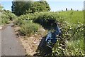 Drain side path on Flinton Grove, Hull